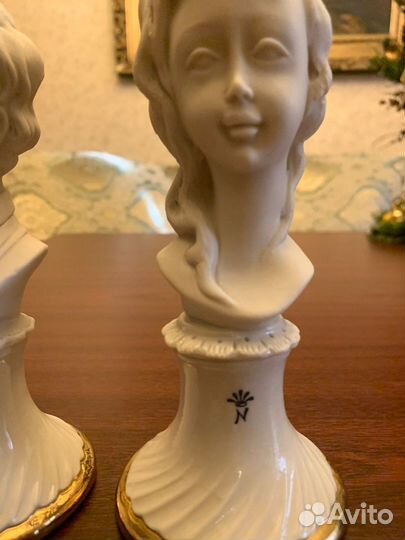 Статуэтка бисквитный фарфор Каподемонте
