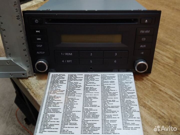 Магнитола nissan mp3, aux, cd, fm япония