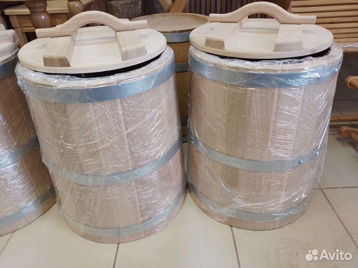 Бочки и кадки дубовые