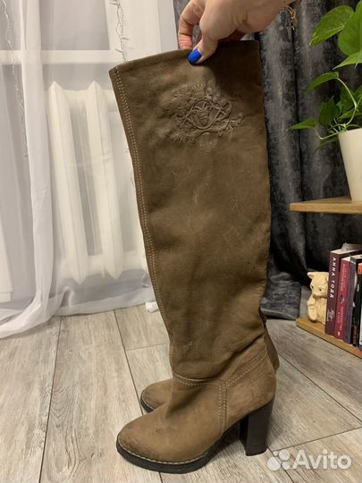 Сапоги-трубы Dakkem 38 натуральная кожа