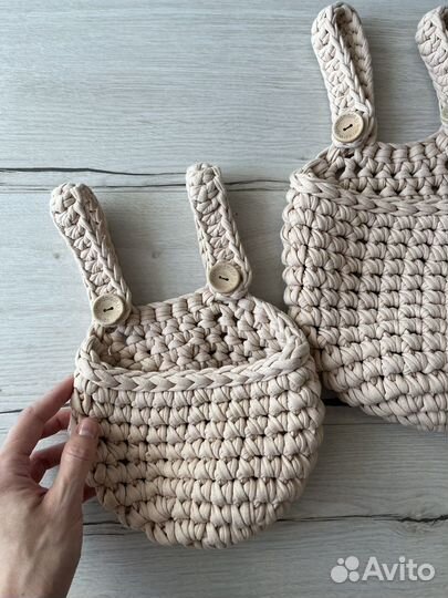 Подвесные корзины,органайзер на детскую кровать