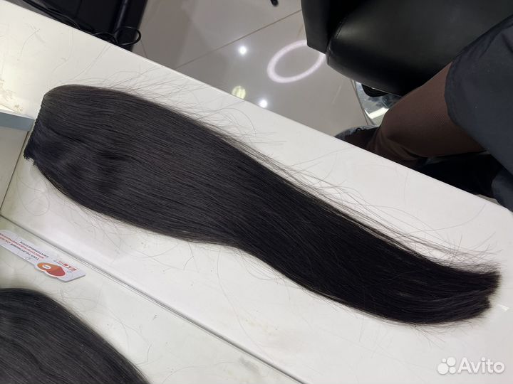 Волосы на трессе славянка 63см