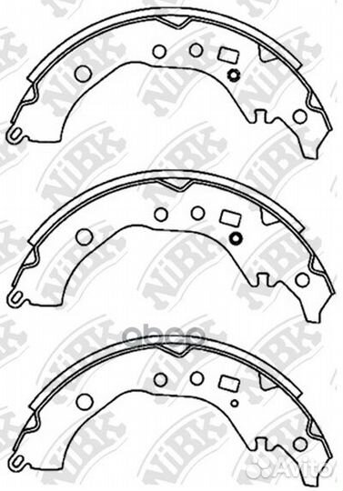 Колодки тормозные барабанные FN2389 FN2389 NiBK