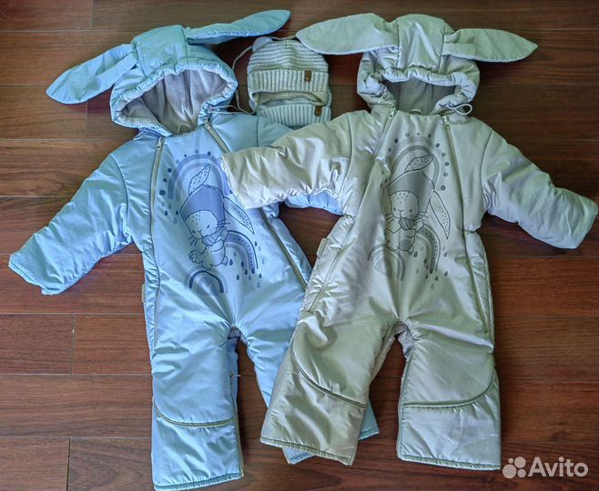 Комбинезоны-трансформеры для двойни 62-74