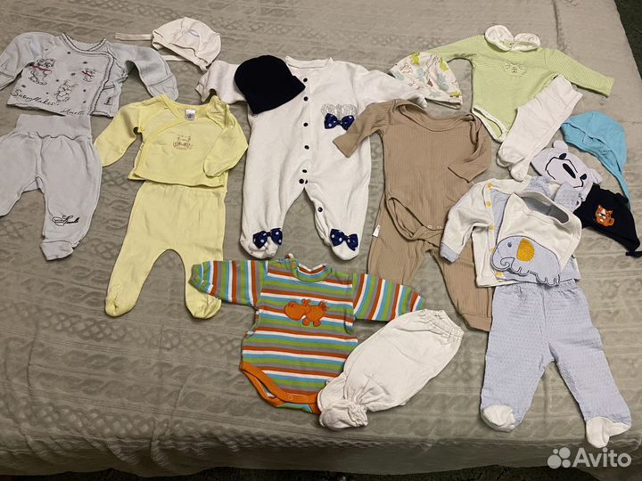 Пакет с вещами на малыша 56-68