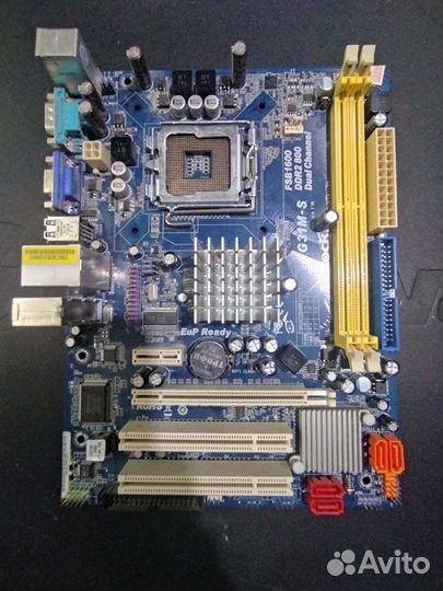 Материнская плата asrock g31m-s/lga775