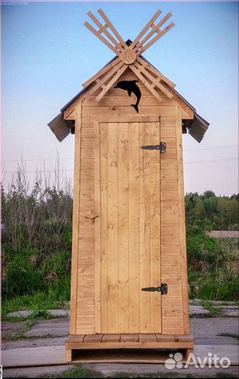Дачный туалет деревянный Щ656