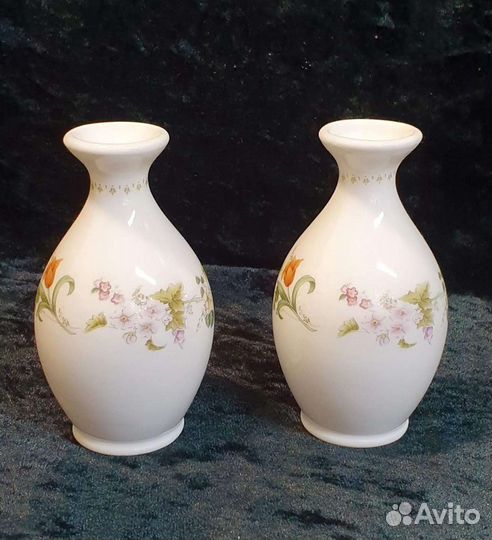 Набор милых ваз, фарфор, 80е, Wedgwood, Англия