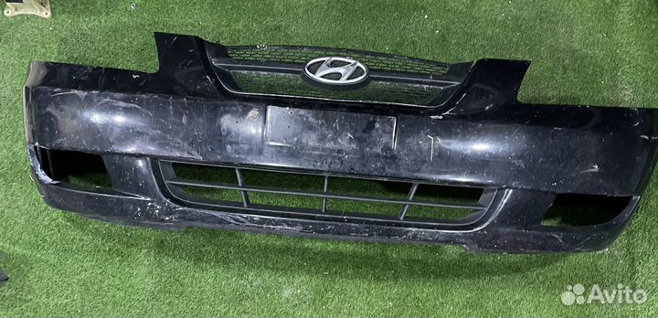 Передний бампер hyundai sonata nf с дефектом
