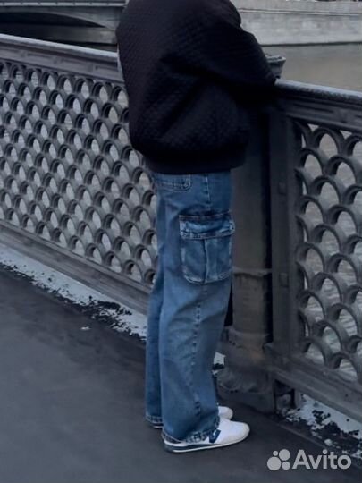 Джинсы женские широкие