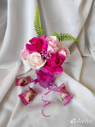 Мыльные розы букет