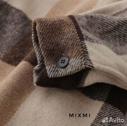 Теплая рубашка в клетку