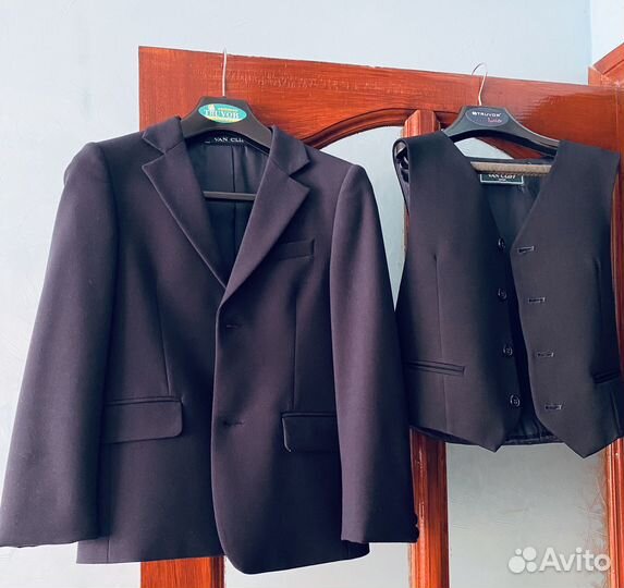 Пиджак школьный для мальчика 134