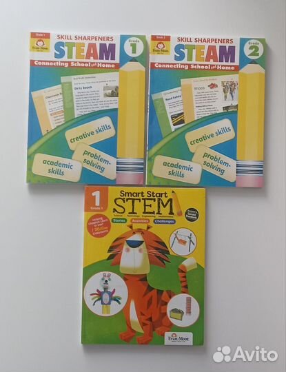 Evan Moor stem, steam книги английские