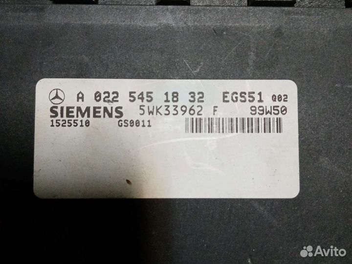 Блок управления АКПП Mercedes ML W163