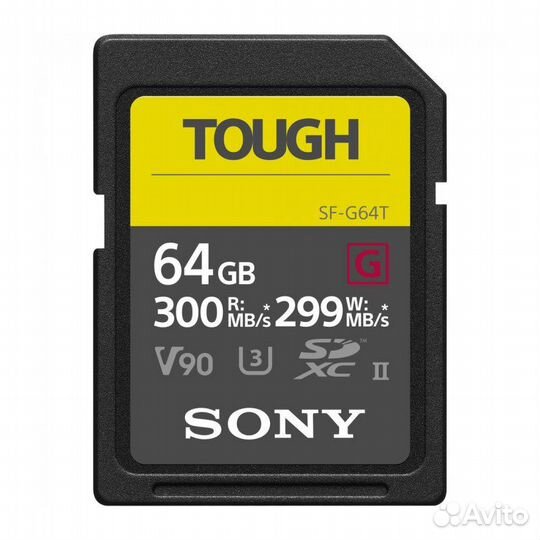 Sony SF-G 64 GB tough series UHS II sdxc 300/299