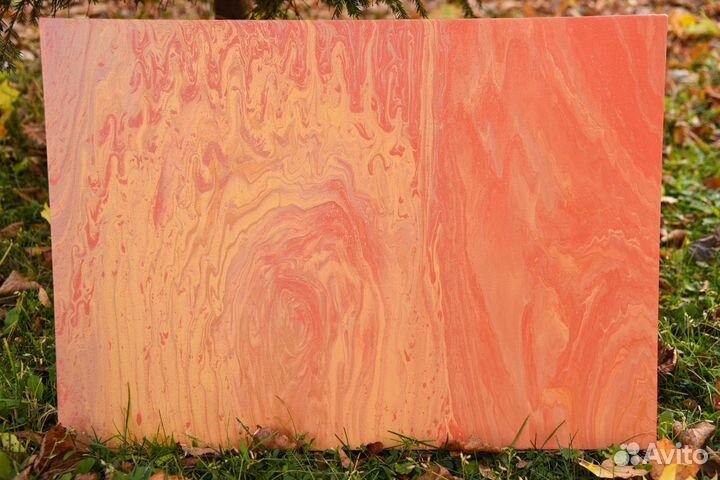 Картина интерьерная в технике Fluid Art