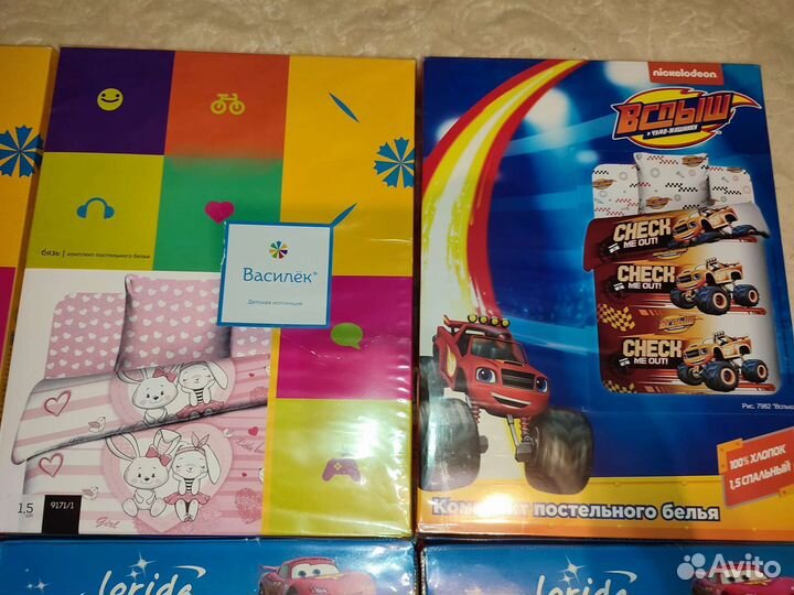 Детское постельное бельё 1,5, Сатин, Хлопок, Бязь