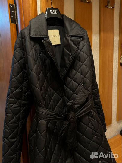 Пальто черное женское пуховое Conso 44 46 размер