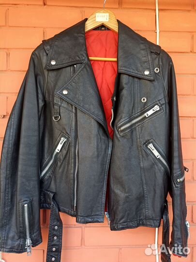 Куртка кожаная женская демисезонная