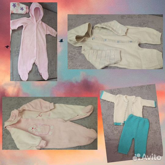 Пакет вещей с рождения для девочки
