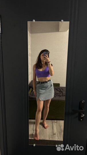 Джинсовая юбка мини 44-46