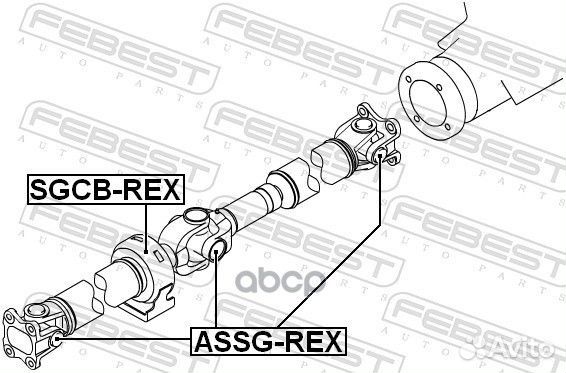 Крестовина карданной передачи assgrex Febest