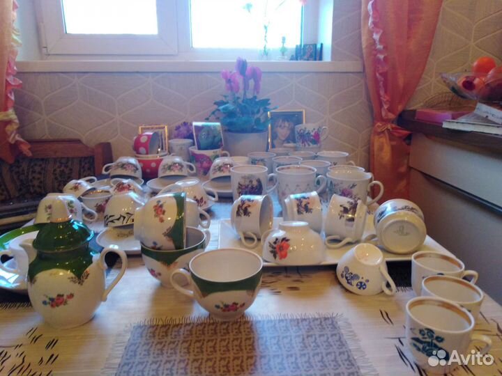 Кружки фарфор из СССР Ручная роспись