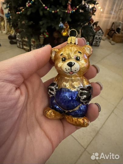 Елочные игрушки ирена irena Мишка
