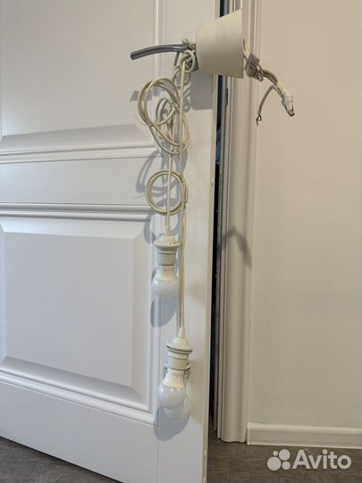 Светильник подвесной с тремя лампочками IKEA