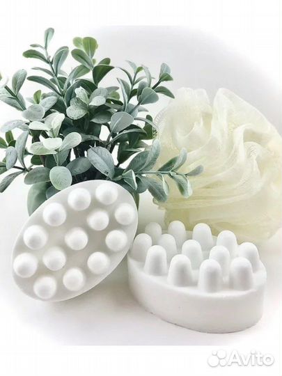 Массажное мыло. Мыло скраб ручной работы с люфой