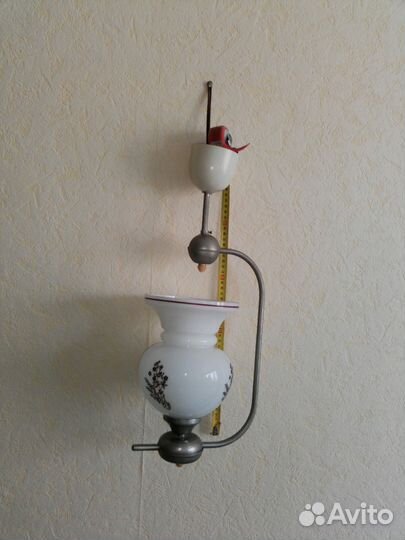 Светильник потолочный с плафоном из стекла