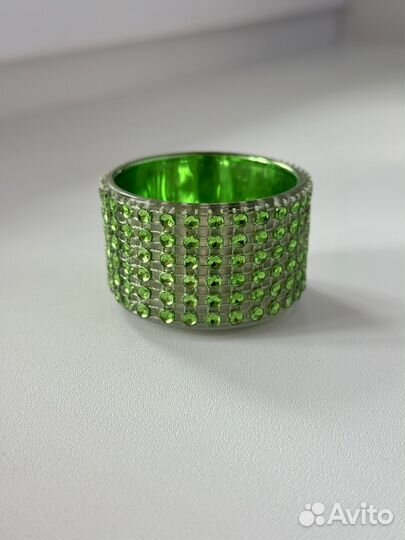 Подсвечник под чайную свечу зеленый новый