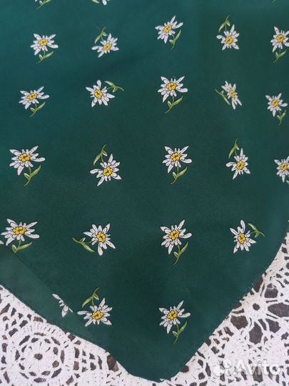Эдельвейс платочки зелёный тон