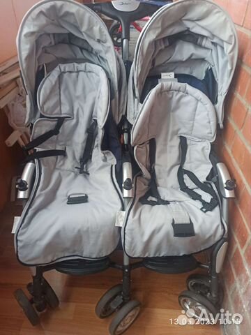 Коляска трость для двойни