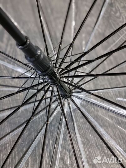 Зонт прозрачный трость