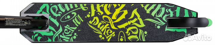 Самокат TechTeam Duker 101 чёрно-зелёный
