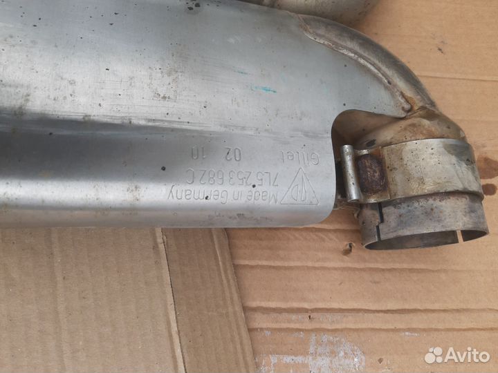 Насадки на глушитель порше-кайен 955