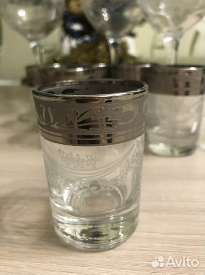 Набор бокалы и стопки Гусь Хрустальный