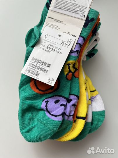 Носки H&M (31/33) Смайлы