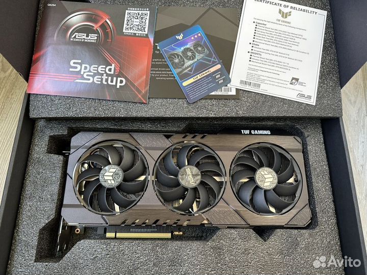 Asus RTX 3070TI TUF Gaming OC 8гб