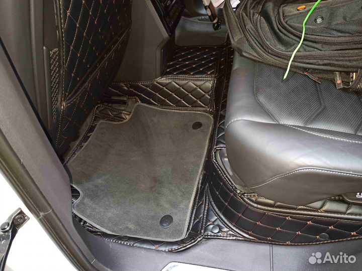 3Д (3D) коврики из экокожи touareg Туарег