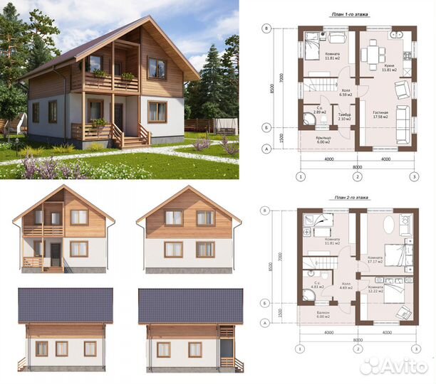 Готовые проекты домов из газобетона
