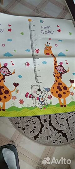 Детский коврик для ползания складной