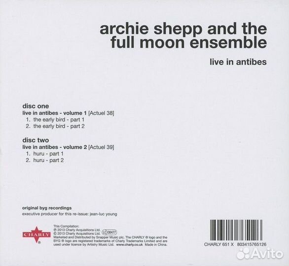 Archie Shepp And The Full Moon Ensemble – Live In