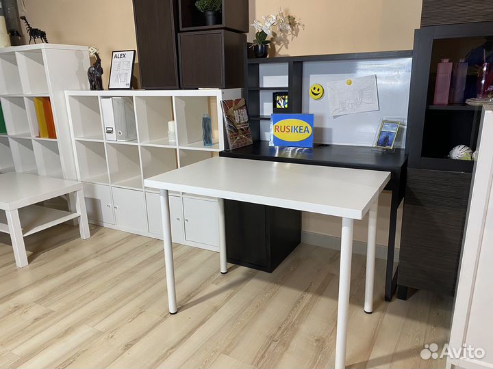 Стол linnmon 100x60 белый