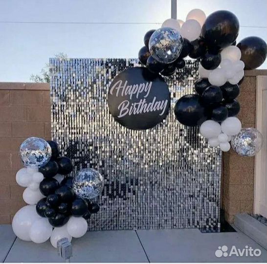 Фотозона с пайетками/фотозона