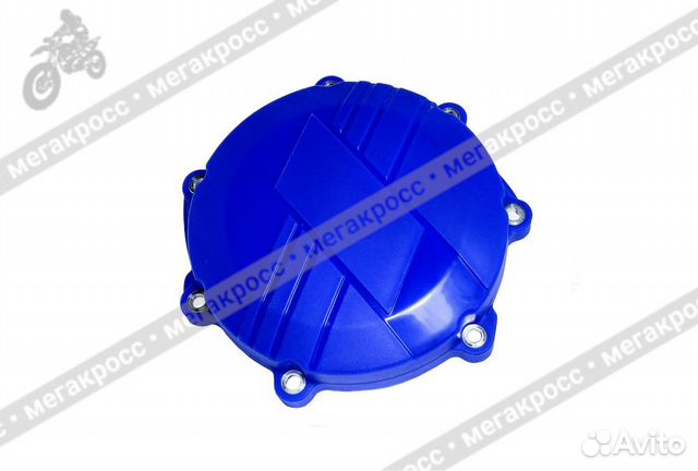 Защита крышки сцепления пластик Yamaha синяя