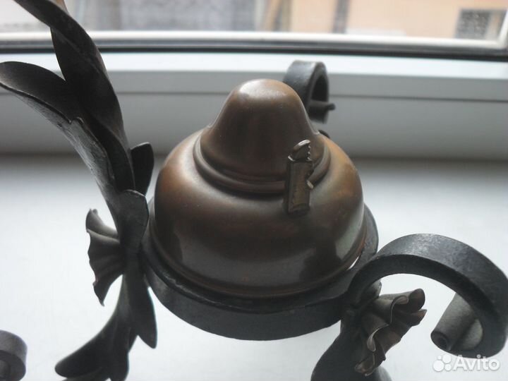 Медный чайничек с подогревом(бульотка)