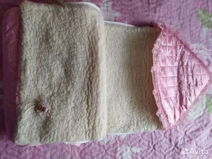 Конверт в коляску на овчине